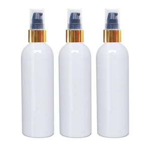 |ZMW52| Milky White Bottle With Black lotion Pump And Gold Plated Cap ZMW52 Available Size_100ML