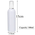 Load image into Gallery viewer, |ZMW54| Milky White Bottle With White Lotion Pump and Silver Streak Plated Cap  Available Size_100ML
