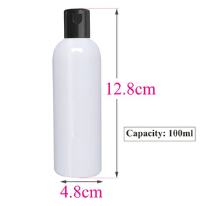|ZMW57| Milky White Pet Bottle With Black Fliptop Cap Available Size_100ML