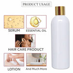 Load image into Gallery viewer, |ZMW58| Milky White Pet Bottle With Gold Plated Screw Cap Available Size_100ML
