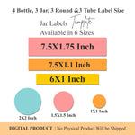 Load image into Gallery viewer, gold and glass jar empty plastic cream jarseditable bath and body product labelsrefillable cream jarsfrosted glass cosmetic jarspipette bottlebeauty product labelingserum containerprintable candle labelshandmade cosmetics labelprinting labelsproduct label designcosmetic labels    
