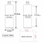 Load image into Gallery viewer, ZMA26| AMBER COLOR BOTTLE WITH BLACK APPLICATOR CAP Available Size: 50ml, 100ml &amp; 200ml
