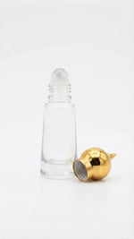 Load image into Gallery viewer, [ZMAR12]  Conical Mini Attar Bottle With Gold Cap - 10 ML
