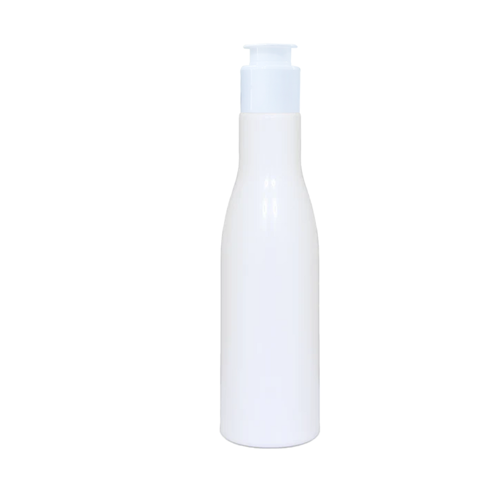 Milky White Asta Bottle , White PET  Bottle , Zenvista Packagings, Packagings Solution, Kettle cap,  White  Asta Bottle with  White Kettle cap, Cosmetic Bottle, Cosmetic Products, Packaging Bottle For  Shampoo, Lotions, Hand Wash, Body Wash, Mssage Oil