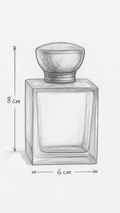 [ZMS54] Transparent Perfume Bottle With Silver Cap - 100ml