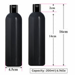 Load image into Gallery viewer, Black Color Bottle With Black Flip Top Cap-100ml &amp; 200ML [ZMK05]
