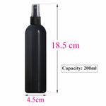 Load image into Gallery viewer, [ZMK44] BLACK COLOR PET ROUND BOTTLE WITH BEAUTIFUL BLACK SPRAY PUMP | 100ML &amp; 200ML
