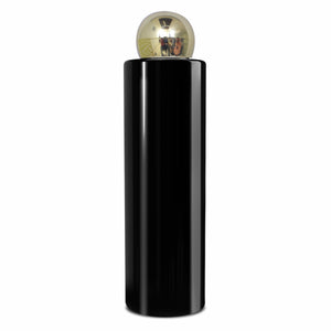 Black Color Premium Empty Pet Bottles With Gold Plated Dome Cap 200ML [ZMK43]
