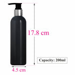 Load image into Gallery viewer, |ZMK20| BLACK COLOR BOTTLE WITH SILVER/BLACK DISPENSER PUMP Available Size: 200ml
