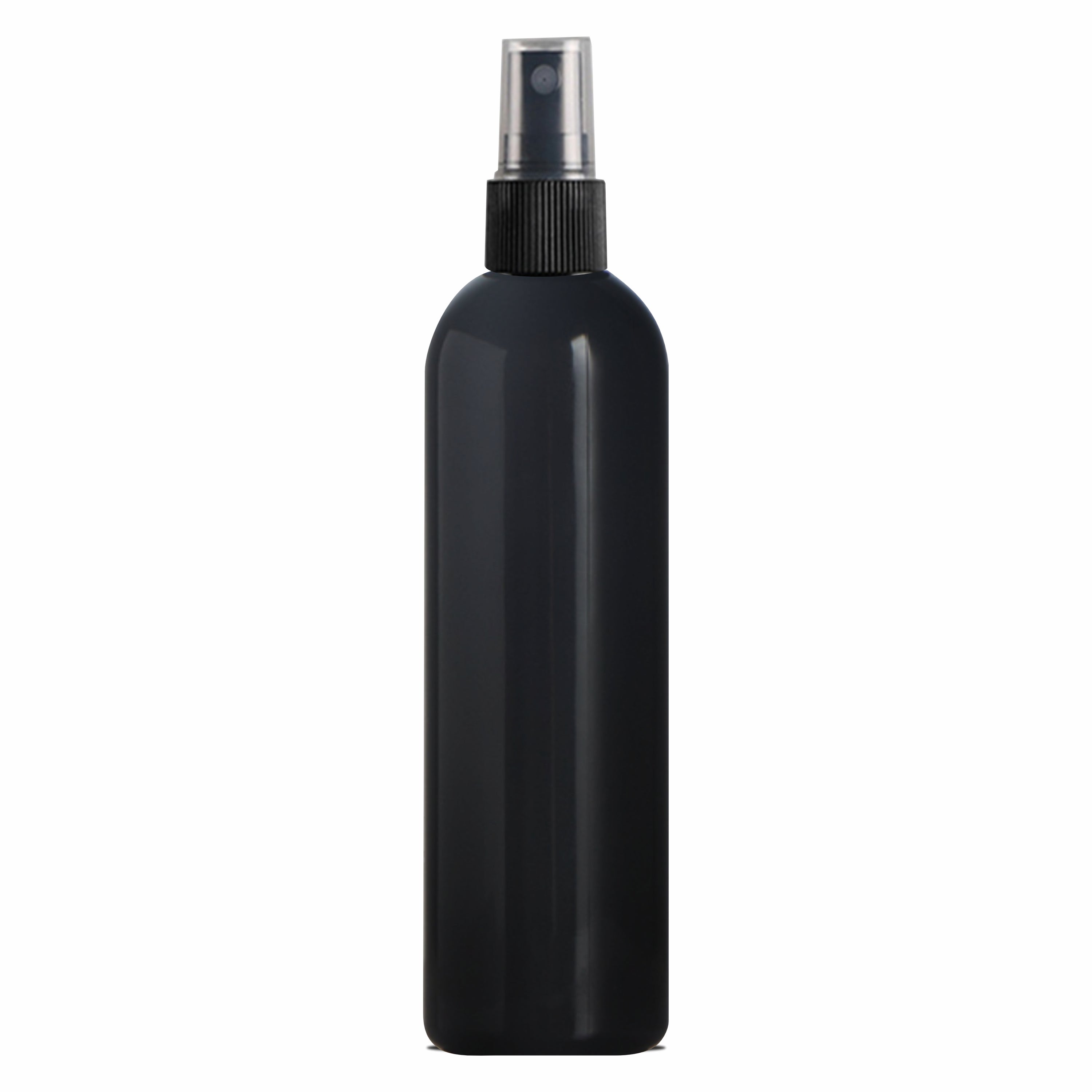 [ZMK44] BLACK COLOR PET ROUND BOTTLE WITH BEAUTIFUL BLACK SPRAY PUMP | 100ML & 200ML
