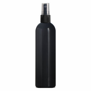 [ZMK44] BLACK COLOR PET ROUND BOTTLE WITH BEAUTIFUL BLACK SPRAY PUMP | 100ML & 200ML