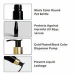 Load image into Gallery viewer, [ZMK26] Black Bottle With Gold  Black Dispenser Pump - 200ml
