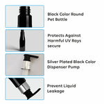 Load image into Gallery viewer, Black Bottle With Silver Plated Black Black Dispenser Pump-200 ML [ZMK16]
