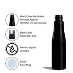 Load image into Gallery viewer, |ZMK24| BLACK COLOR BOTTLE WITH BLACK APPICATOR CAP Available Size: 100ml, 200ml
