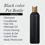 Load image into Gallery viewer, |ZMK23| BLACK COLOR BOTTLE WITH GOLDEN/WHITE DISKTOP CAP Available Size: 200ml
