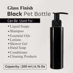 Load image into Gallery viewer, Black Color Premium Empty Pet Bottles With Black Dispenser Pump 200ML [ZMK41]
