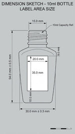 Load image into Gallery viewer, [ZMAR13]  UV  Mini Glass Attar Bottle With Gold Cap - 10 ML
