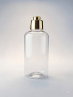 Load image into Gallery viewer,  Zenvista Packagings Transparent Boston Clear Round Bottle With Golden Locket  Cap 
