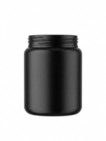 Load image into Gallery viewer, [ZMJ19] Black Color Micra Jar With Golden Streak Cap- 250gm
