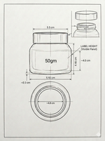 Load image into Gallery viewer, [ZMJ12] Amber Color Glass Jar With Satin Gold Cap- 25gm, 30gm &amp; 50gm
