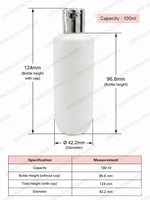 Load image into Gallery viewer, [ZMWH23] Hdpe White Cupbase Bottle With Silver Fliptop Cap -100ml and 250ml
