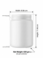 Load image into Gallery viewer, [ZMJ13] Micra Jar with White &amp; Silver Cap- 250gm, 500gm, 600gm &amp; 1kg
