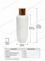 Load image into Gallery viewer, [ZMWH10] HDPE White Cupbase Bottle With Gold Fliptop Cap -100 &amp; 250ml
