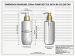 Load image into Gallery viewer, [ZMWH07] HDPE White Cupbase Bottle With Gold White Dispenser Pump - 250ml
