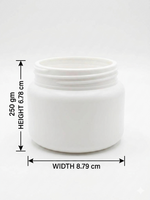 Load image into Gallery viewer, [ZMJ13] Micra Jar with White &amp; Silver Cap- 250gm, 500gm, 600gm &amp; 1kg
