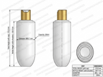 Load image into Gallery viewer, [ZMWH19] HDPE White Cupbase Bottle With Gold White Disktop Cap - 100 &amp; 250ml

