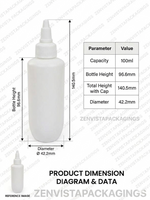 Load image into Gallery viewer, [ZMWH08] HDPE White Cupbase Bottle With White Twist Cap - 100 &amp; 250ml

