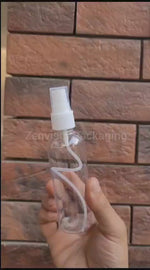 Load and play video in Gallery viewer, Transparent Bottle With Mist Spray Pump-100ml, 200ml [ZMT09]
