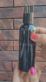 Load and play video in Gallery viewer, Black Color Applicator Bottle With Black Color Applicator-100ml &amp; 200ml [ZMK10]
