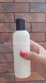 Load and play video in Gallery viewer, |ZMW57| Milky White Pet Bottle With Black Fliptop Cap Available Size_100ML
