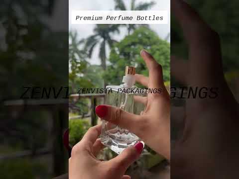 [ZMS54] Transparent Perfume Bottle With Silver Cap - 100ml