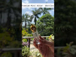 Load and play video in Gallery viewer, [ZMAR08] Mini Glass Attar Bottle With Gold Cap

