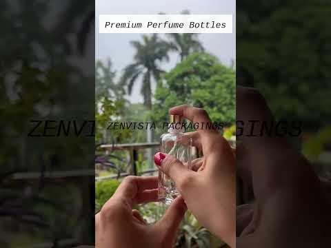 [ZMS06] Transparent Glass Perfume Bottle With Silver Matte Finish Cap - 30ml