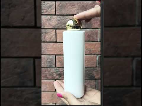 |ZMW14| White Color Bottle With Golden Dome Cap - 100ml, 200ml