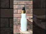 Load and play video in Gallery viewer, |ZMW21| Milky White Bottle With Golden/White Lotion Pump- 100ml, 200ML
