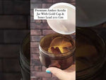 Load and play video in Gallery viewer, [ZMJ66] Acrylic Amber Shan Jar With Gold Cap &amp; Inner Lid- 200gm
