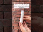 Load and play video in Gallery viewer, [ZMW119] White Airless Bottle With Lotion Pump &amp; Silver Streak Over Cap
