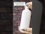Load and play video in Gallery viewer, [ZMW116] White Round Bottle With White Gold Streak Cap
