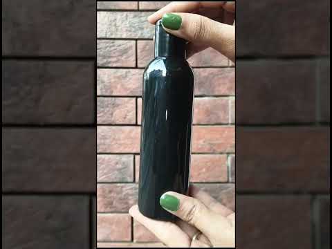 Black Color Bottle With Black Flip Top Cap-100ml & 200ML [ZMK05]