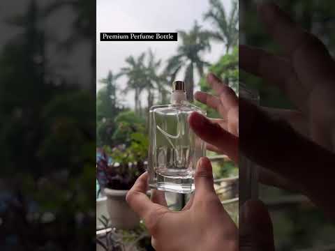 [ZMS50] Transparent Perfume Bottle With Gold Cap - 100ml