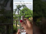 Load and play video in Gallery viewer, [ZMS18] Transparent Round Glass Perfume Bottle With Silver Matte Cap - 50ml

