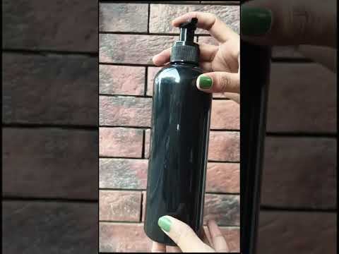 Black Color Bottle With Black Dispenser Pump-500ml [ZMK19]