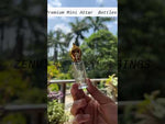Load and play video in Gallery viewer, [ZMAR07] Mini Glass Attar Bottle With Gold Cap
