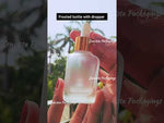 Load and play video in Gallery viewer, [ZMG210] Frosted Ractangle Bottle With Gold White Droper - 30ml
