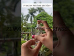 Load and play video in Gallery viewer, [ZMS34] Transparent Glass Perfume Bottle With Gold Cap - 30ml
