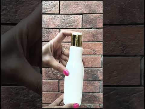 Zenvista Packaging|| Milky White Color Bottle With golden Color Screw Cap -200ml [ZMW08]